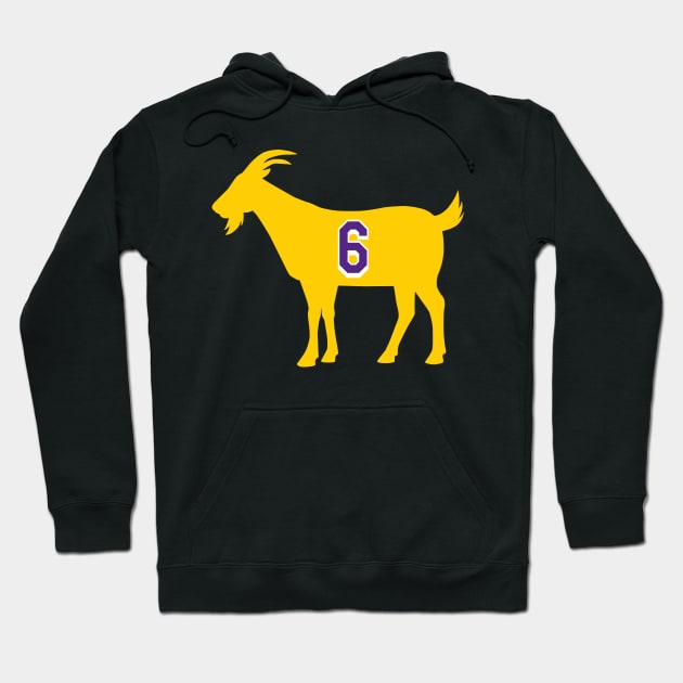 Los Angeles GOAT - number 6 - Yellow Hoodie by BuzzerBeater00
